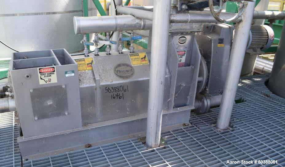 Used Vincent Corporation CP Model CP-6 Horizontal Screw Press.