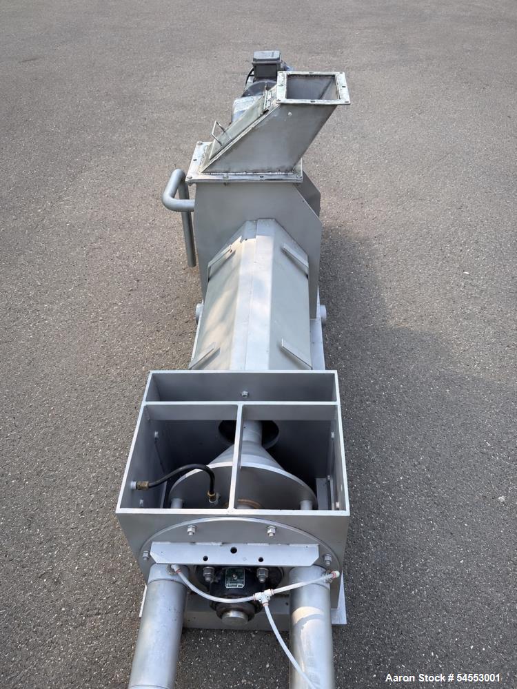 Used Vincent CP-6 Horizontal Screw Press – 6" Diameter Dewatering Press with 5 HP Drive, Refurbished Available