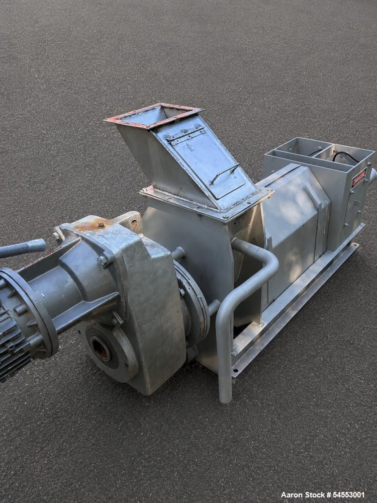 Used Vincent CP-6 Horizontal Screw Press – 6" Diameter Dewatering Press with 5 HP Drive, Refurbished Available