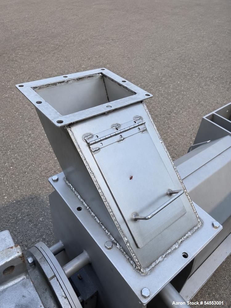 Used Vincent CP-6 Horizontal Screw Press – 6" Diameter Dewatering Press with 5 HP Drive, Refurbished Available