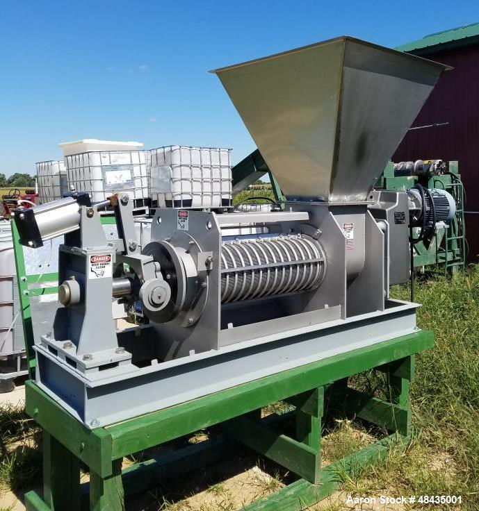 Used Vincent Screw Press, Model KP10. 10" diame