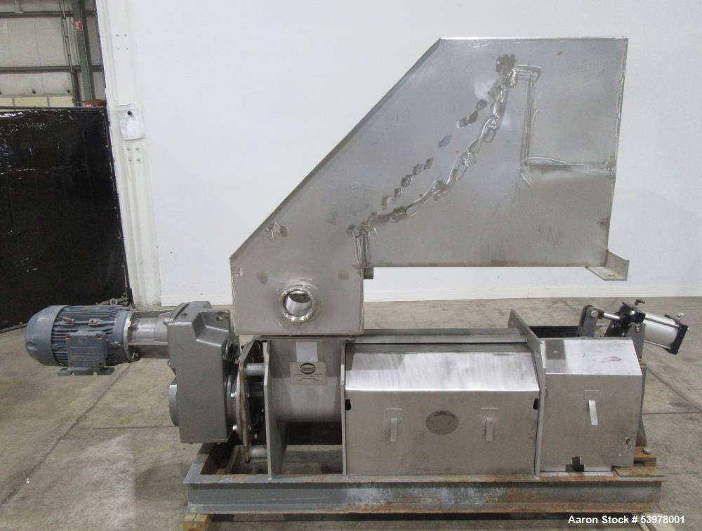 Used Vincent KP-10 Screw Press – 10" SS Screw, 7.5 HP, 10–100 GPM, Heavy-Duty Dewatering