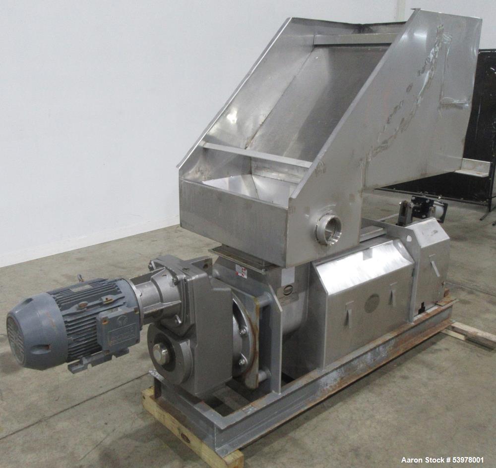 Used Vincent KP-10 Screw Press – 10" SS Screw, 7.5 HP, 10–100 GPM, Heavy-Duty Dewatering