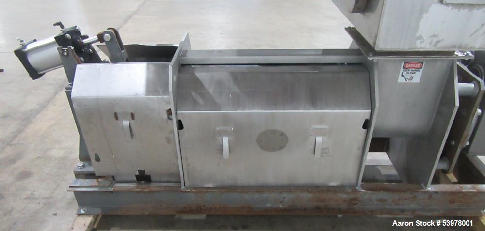 Used Vincent KP-10 Screw Press – 10" SS Screw, 7.5 HP, 10–100 GPM, Heavy-Duty Dewatering