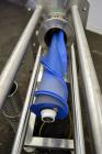 Used Arai Machinery Horizontal Filter Screw Press, Model MM-2, 316 Stainless Steel. Designed for continuous solid-liquid separation filtration. Consists of (1) approximately 6” diameter x 24” long M-...
