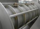 USED: Brown International pulper finisher dewatering separator, model 202, 304 stainless steel. Approximate 16