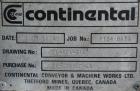 Used Stainless Steel Continental Conveyor & Machine Works Dewatering Screw Conv