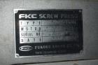 Used- FKC Screw Press, Model SHX-700X3500L