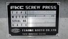Used FKC Screw Press, Model SHX-700X3500L