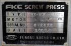 Used- FKC Screw Press, Model SHX-800X6000L
