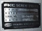 Used- FKC Screw Press Parts Machine