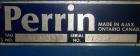 Used Perrin Continuous Screw Press, Model PS600