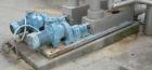 Used Pondorf Screw Press, 304 Stainless Steel. Approximate 12