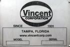 Used Vincent Corporation CP Horizontal Screw Press, Model CP-6, Stainless Steel
