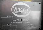 Used- Vincent Corporation CP Horizontal Screw Press, Model CP-6, Stainless Steel