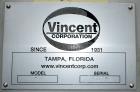 Used Vincent Corporation CP Horizontal Screw Press, Model CP-6, Stainless Steel