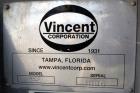 Used- Vincent Corporation CP Model CP-6 Horizontal Screw Press.