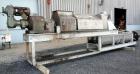Used Vincent Horizontal Screw Press, Model VP16K2, 304 Stainless Steel. Approximate 16