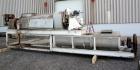 Used Vincent Horizontal Screw Press, Model VP16K2, 304 Stainless Steel. Approximate 16
