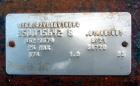 Used Vincent Horizontal Screw Press, Model VP16K2, 304 Stainless Steel. Approximate 16