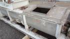 Used Vincent Horizontal Screw Press, Model VP16K2, 304 Stainless Steel. Approximate 16