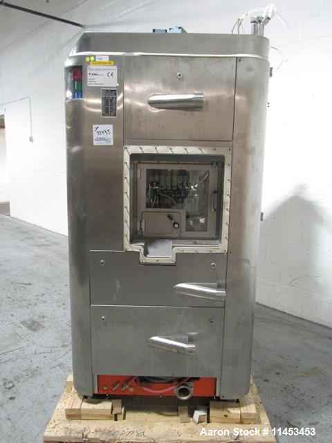 Used Used IMA Comprima 300 rotary tablet press, stainless steel product contact parts, 36 station turret, 5 mm - 16 mm round max tablet diameter, 5 mm - 17 mm oblong tablet size, with CIP nozzles, tu...