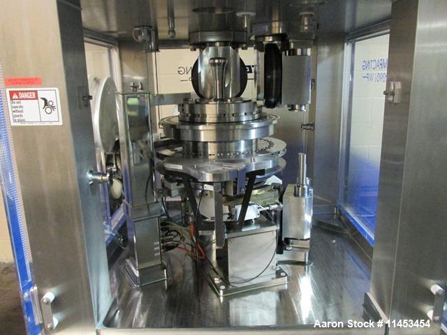 Used-Used Fette 2090i WiP rotary tablet press, 36 station, 100 Kn pre-compression, 100 Kn main compression, single sided, ke...