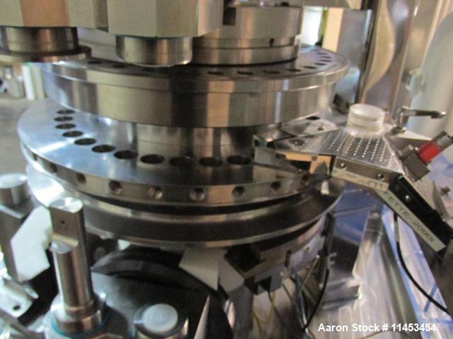 Used Used Fette 2090i WiP rotary tablet press, 36 station, 100 Kn pre-compression, 100 Kn main compression, single sided, keyed upper punch guides, 16 mm max tablet diameter, 18 mm max depth of fill,...