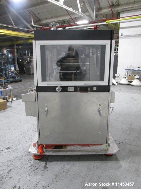 Used Used Manesty Rotapress MK IIA rotary tablet press, 61 station, double sided, with pre-compression, 6.5 tons compression, 7/16" max tablet diameter, 11/16" max depth of fill, with feed hoppers an...