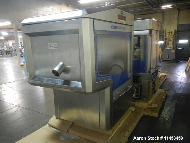 Used Used Fette 3090i WiP rotary tablet press with containment, 75 station segmented turret, 100 Kn pre-compression, 100 Kn main compression pressure, 11, 18, 25 mm max tablet diameter depending on s...