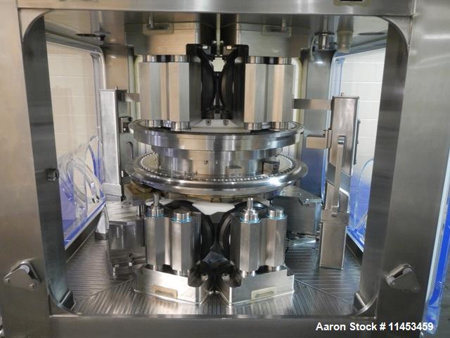 Used Used Fette 3090i WiP rotary tablet press with containment, 75 station segmented turret, 100 Kn pre-compression, 100 Kn main compression pressure, 11, 18, 25 mm max tablet diameter depending on s...