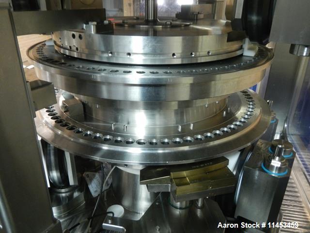 Used Used Fette 3090i WiP rotary tablet press with containment, 75 station segmented turret, 100 Kn pre-compression, 100 Kn main compression pressure, 11, 18, 25 mm max tablet diameter depending on s...