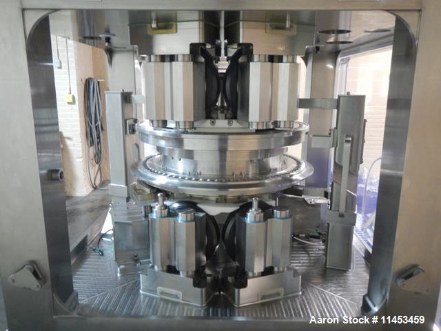 Used Used Fette 3090i WiP rotary tablet press with containment, 75 station segmented turret, 100 Kn pre-compression, 100 Kn main compression pressure, 11, 18, 25 mm max tablet diameter depending on s...