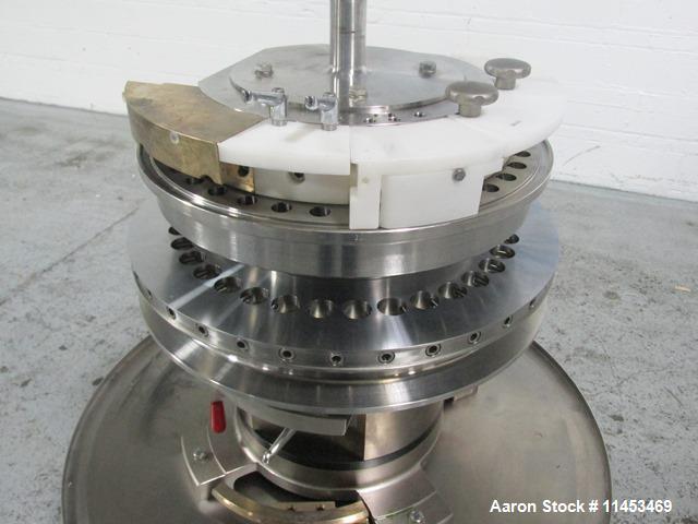 Used-One (1) used 36 station Fette turret for model 2090I press, 16 mm max tablet diameter, 18 mm max depth of fill.