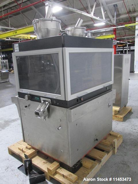 Used-Used Manesty Rotapress MK IIA rotary tablet press, 61 station, double sided, with pre-compression, 6.5 tons compression...