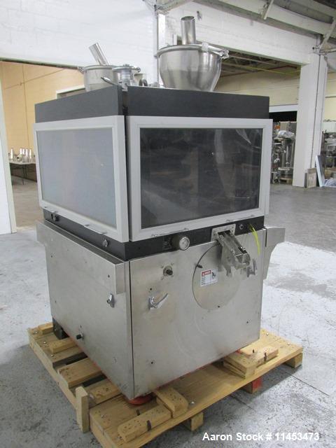 Used-Used Manesty Rotapress MK IIA rotary tablet press, 61 station, double sided, with pre-compression, 6.5 tons compression...