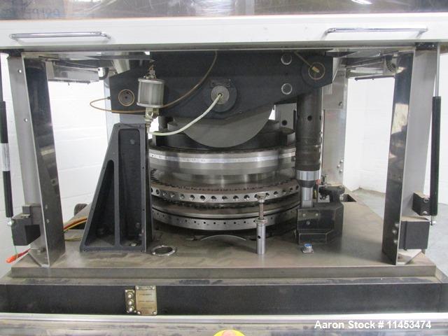 Used-One (1) used Manesty Rotapress MK IIA rotary tablet press, 61 station, double sided, with pre-compression, 6.5 tons com...