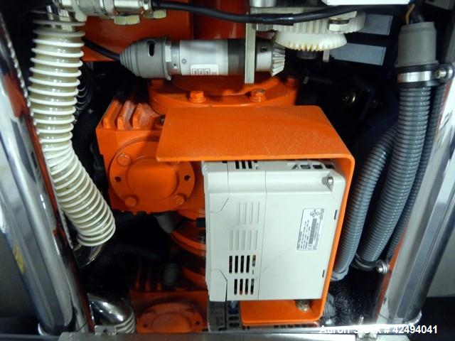 Used Riva Piccola B-C rotary tablet press, 10 station, 50 Kn compression pressure, keyed upper punch guides, 16 mm max tablet diameter, 19 mm max depth of fill, force feeder, rated up to 60,000 table...