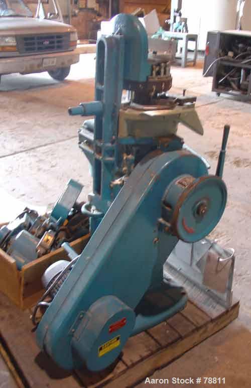 Used- Colton Tablet Press, Model 216, Approximately 3 Ton. 16 station, 1 stamping station, 5/8" maximum tablet diameter, 3/4...