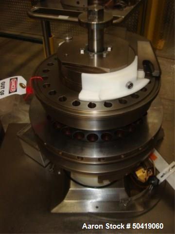 Used Fette 1200i 24-Station Tablet Press B-Turret With Hydraulift Transport Cart. Asset# BR-FAM000776. HIT# 2272999. Loc: (F005 Small Batch Whse) .