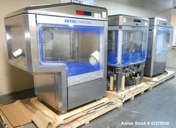 Used Fette Rotary Tablet Press, Model 3090I WIP and Containment