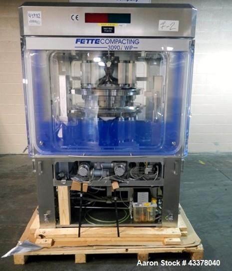 Used Fette Rotary Tablet Press, Model 3090I WIP and Containment