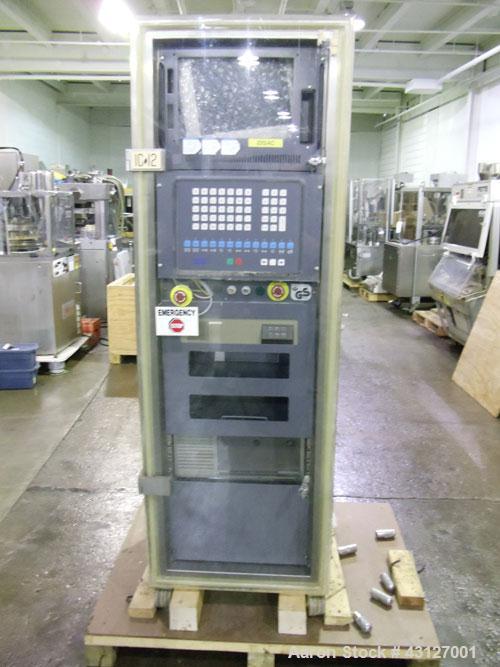Used Fette Rotary Tablet Press, Model 3090. 61 Station, keyed upper punch guides, 100 KN main compression, 100 KN pre compression, dual sided, 16 mm max tablet diameter, 18 mm max depth of fill, rate...