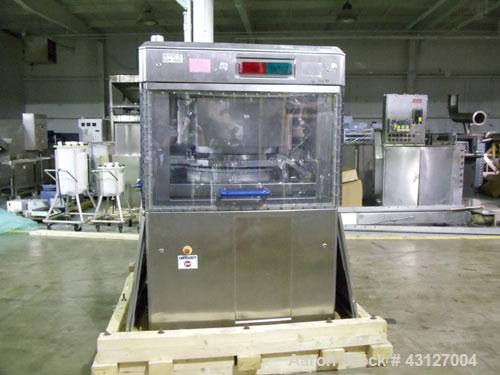 Used- Fette Rotary Tablet Rress, Model 3090. 61 Station, keyed upper punch guides, 100 KN main compression, 100 KN pre compr...