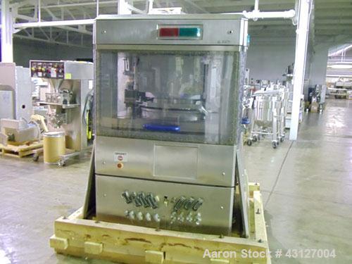 Used Fette Rotary Tablet Rress, Model 3090. 61 Station, keyed upper punch guides, 100 KN main compression, 100 KN pre compression, dual sided, 16 mm max tablet diameter, 18 mm max depth of fill, rate...