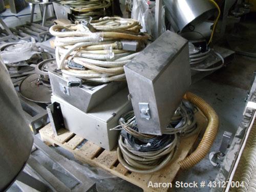 Used Fette Rotary Tablet Rress, Model 3090. 61 Station, keyed upper punch guides, 100 KN main compression, 100 KN pre compression, dual sided, 16 mm max tablet diameter, 18 mm max depth of fill, rate...