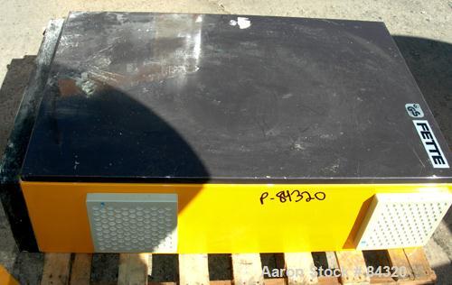 Used Fette Single Sided Rotary Tablet Press, Model Perfecta 1000. 33 Stations, maximum compression force 9 tons. Maximum tablet 16 mm, maximum thickness 8.5 mm, maximum depth of fill 18 mm, maximum o...