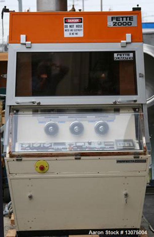 Used-Fette D-Tooled Tablet Press, Model Perfecta 2000