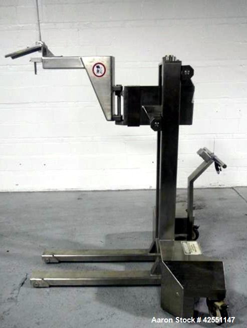 Used Stainless Steel Fette turret removal cart