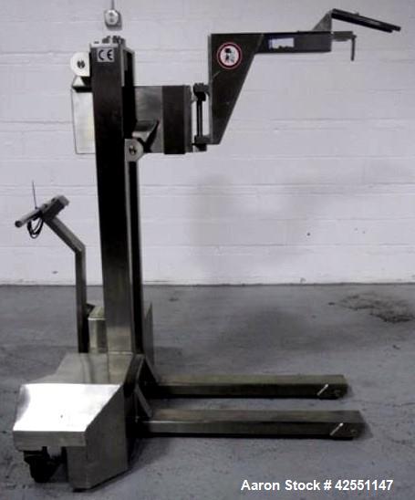 Used Stainless Steel Fette turret removal cart